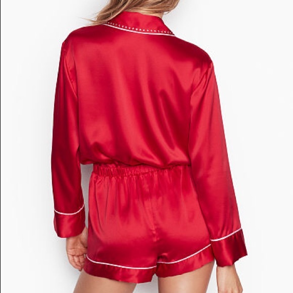 Victoria’s Secret Rhinestone Romper red - Picture 3 of 3